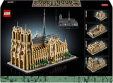 LEGO Architecture Notre-Dame De Paris, Voksen Samlerobjekt, Frankrig Souvenir, Gave til Kvinder, Mænd, Globetrottere og alle historieentusiaster, Arkitektonisk model 21061 Byggesæt Besuche den LEGO-Store