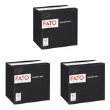 - Engangspapirservietter, ideelle til forretter og cocktails, pakke med 100 servietter, størrelse 24X24, 4-fold, 2-lags, sort farve, 100% rent cellulosepapir, Fsc-certificeret