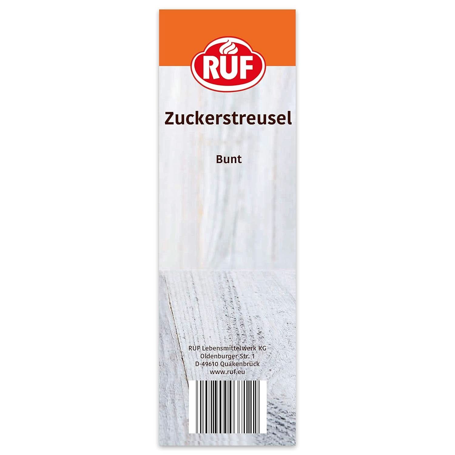 RUF Drys af farvet sukker i regnbuefarver, 1 kilo Sprinkles Naty Shop