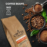 COFFEE CRUISE Sweet Brazil Brasilianische Kaffeebohnen 1kg - Mittlere Röstung - Aroma Kakao und Schokolade - Für All Kaffeemaschinen - 100% arabisk