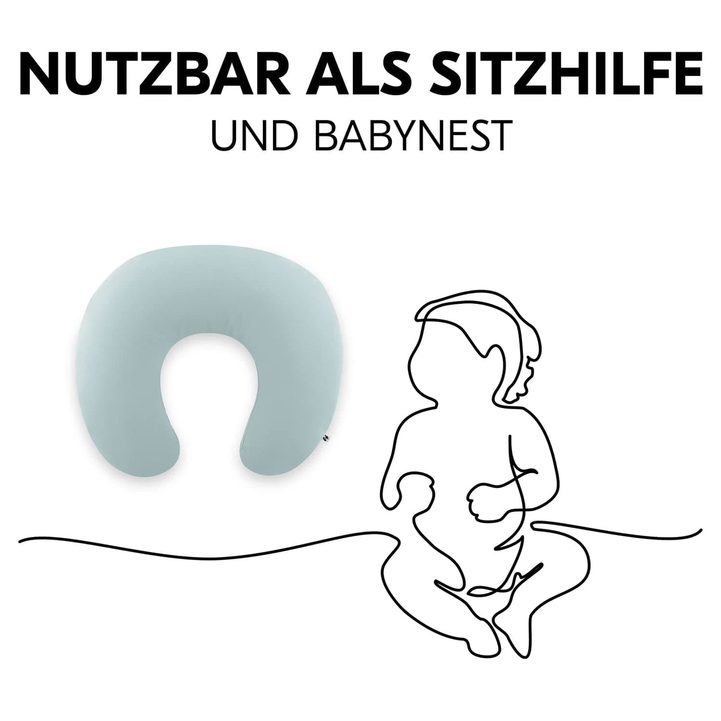 Hauck ammepude til babyer med fyld Tilbehør Mad og pleje Bebe Naty Shop