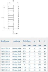 ABA Beul 12015.006.2 Holdbar slangeforbindelse, messing, 3/4"