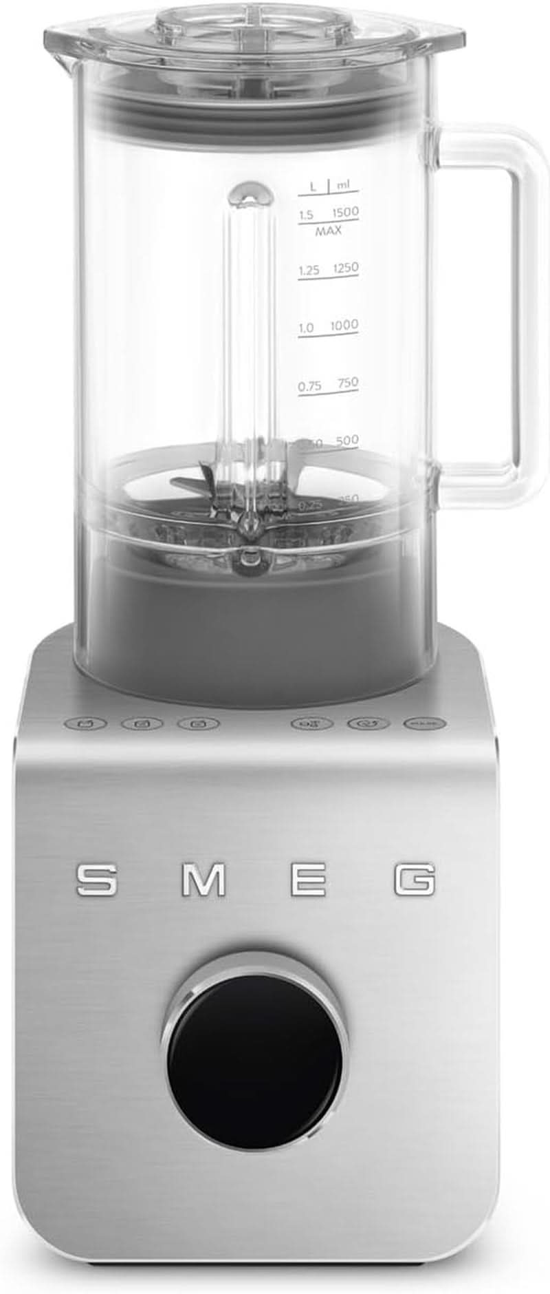 SMEG, Hochleistungsmixer BLC01BLMEU, 5 forudindstillede programmer, 9 manuelle hastigheder, Pause & Pulse-Funktion, Kunststoffgehäuse, Rutschfeste Basis, 1400 W, Schwarz Kitchen Naty Shop