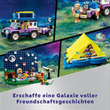 LEGO Friends Stargazer campingkøretøjssæt med terrængående køretøj og legetøjsteleskop, gave til piger og drenge fra 7 år, inkluderer legefigurer Nova, Aliya og en hund 42603 byggesæt Besuche den LEGO-Store