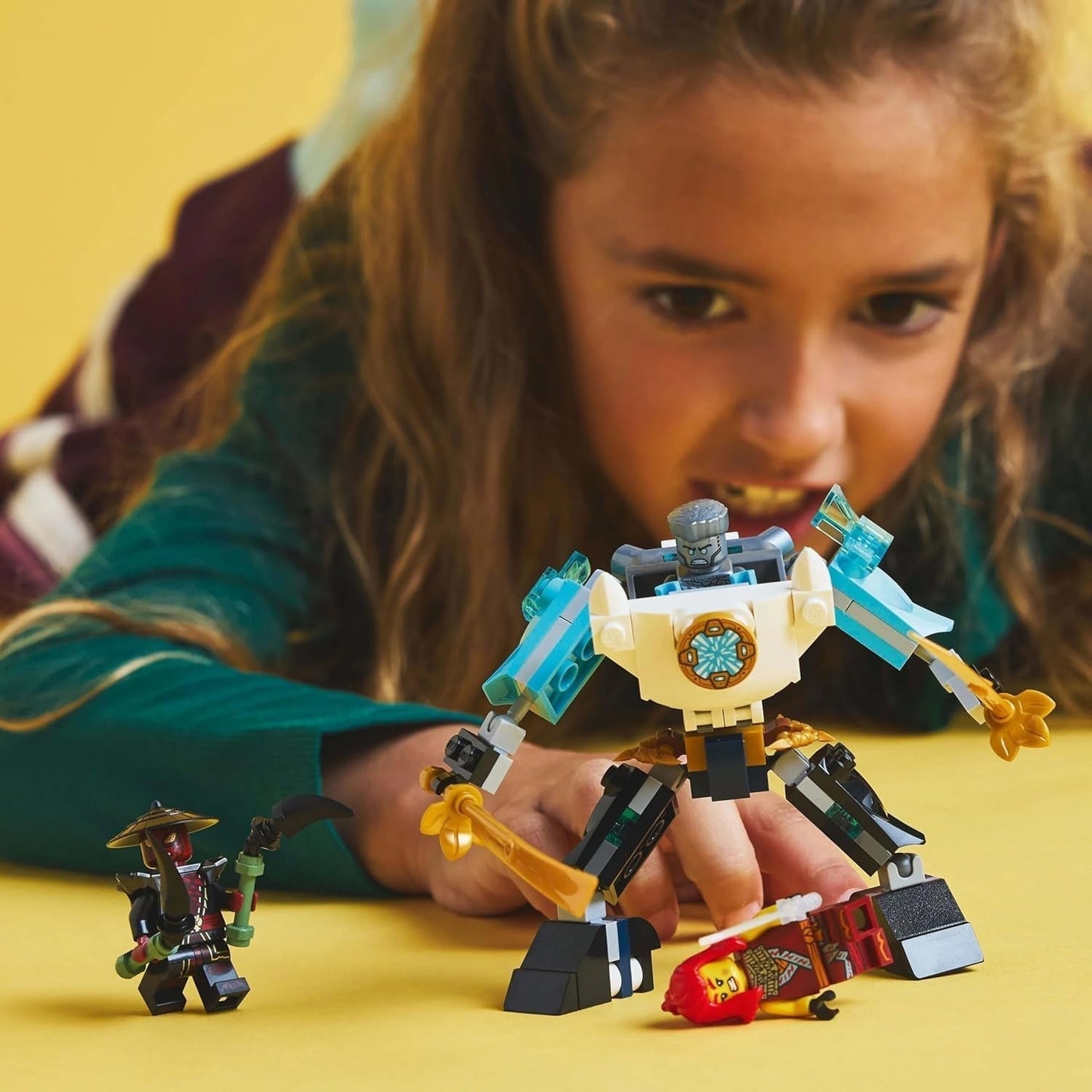 LEGO NINJAGO Zanes Action Mech - Ninja legetøj med 3 minifigurer til rollespil - Lille sæt til at bygge og lege til børn - Gaveidé til drenge og piger fra 6 år 71827 Byggesæt Besuche den LEGO-Store