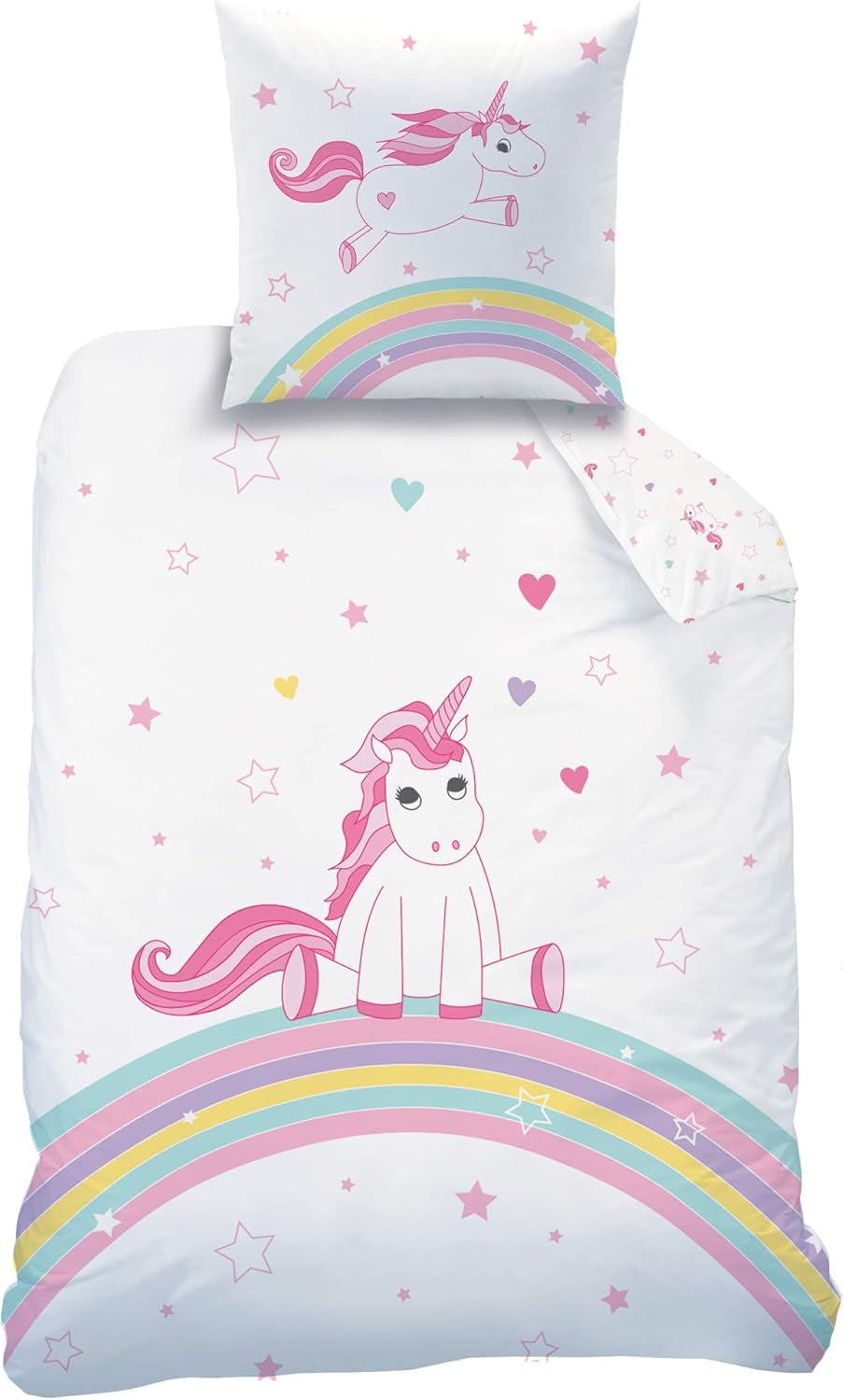 Sengetøj til piger, Unicorn, bomuld Sengetøj - børn Naty Shop