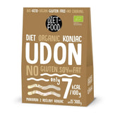 Udon Shirataki Konjac Noodles Bio 385g - Lavt kalorieindhold, glutenfri, vegansk - lavet af konjacrod, rig på fibre DIET-MAD