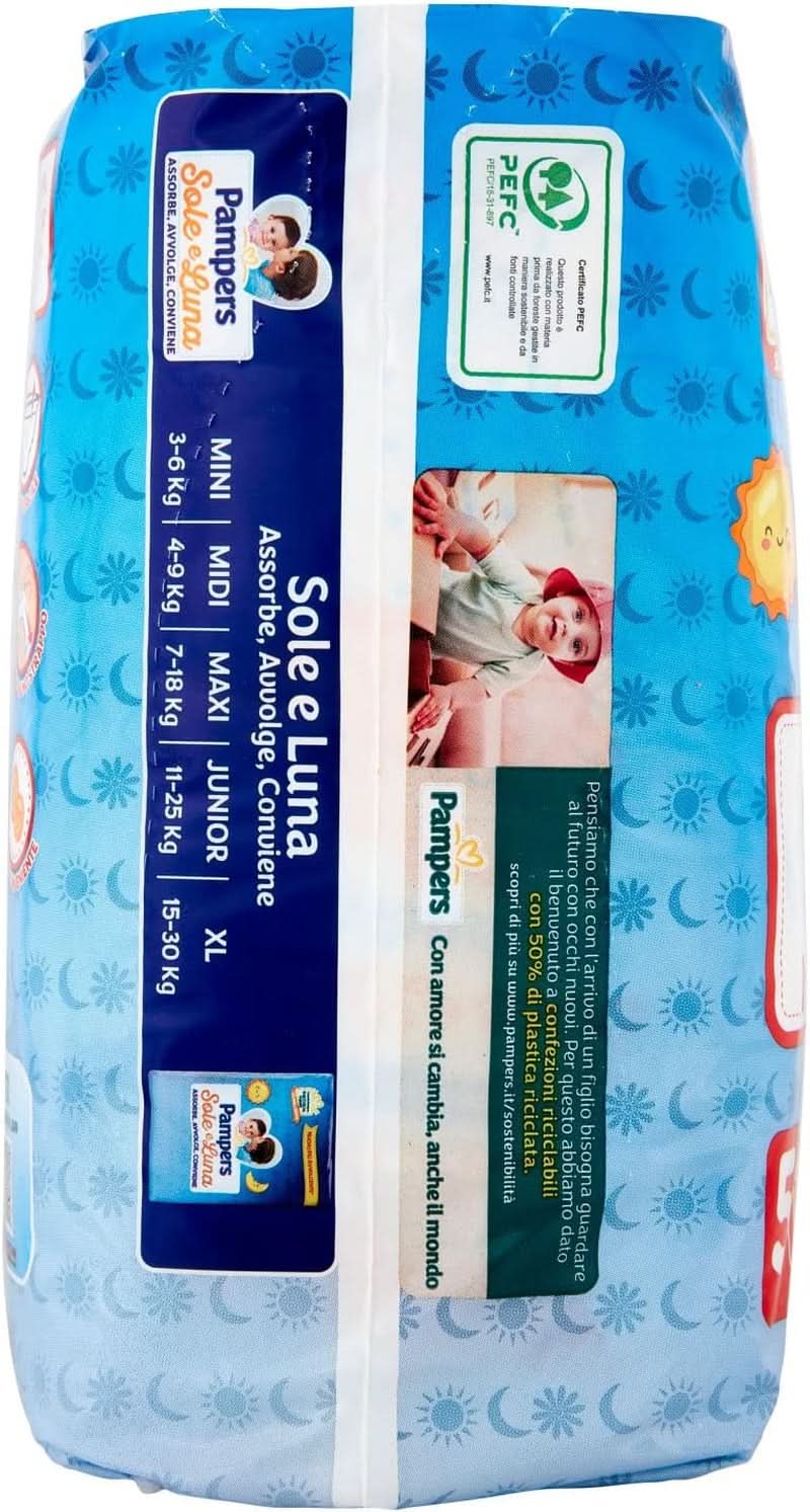 PAMPERS Sole & Luna Junior Neoprenranzug, 14 Stück Naty Shop