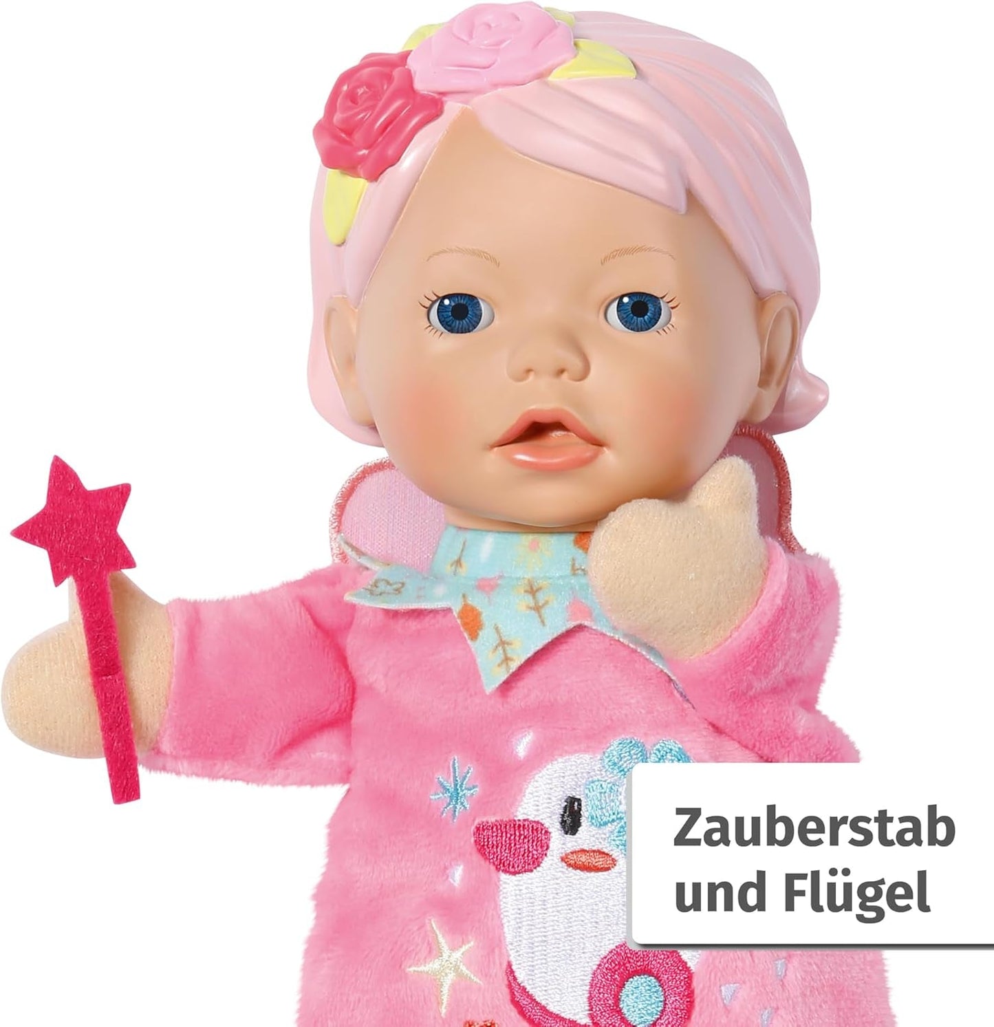 BABY født til babyer Gebyr Blød kropsdukke med fingerlommer i armene 26 cm høj hånddukke 834695 Zapf Creation