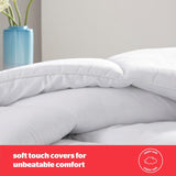 Silentnight bounceback dyne, 13,5 tom, king size, bomuldsblandingsstof, hvid, king size dyner og quilts Naty Shop