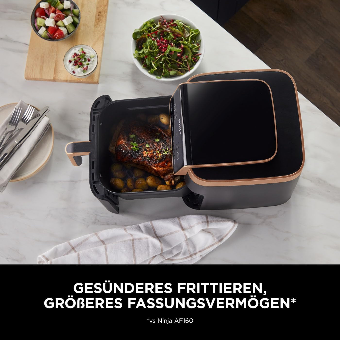 Ninja Air Fryer MAX PRO AF180EUCP, 6,2 liter, oliefri Naty Shop Appliances