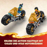 LEGO NINJAGO Ninja Team Combi Caterpillar 4 i 1 sæt med svævefly, racerbil og 2 motorcykler og 6 minifigurer Gave til drenge og piger Ninja legetøj 71820 byggesæt Besuche den LEGO-Store
