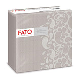 Fato - Tørre papirservietter, airlaid, tekstileffekt, pakke med 50 servietter, 40X40 foldet i 4 format, Tropicana Decor