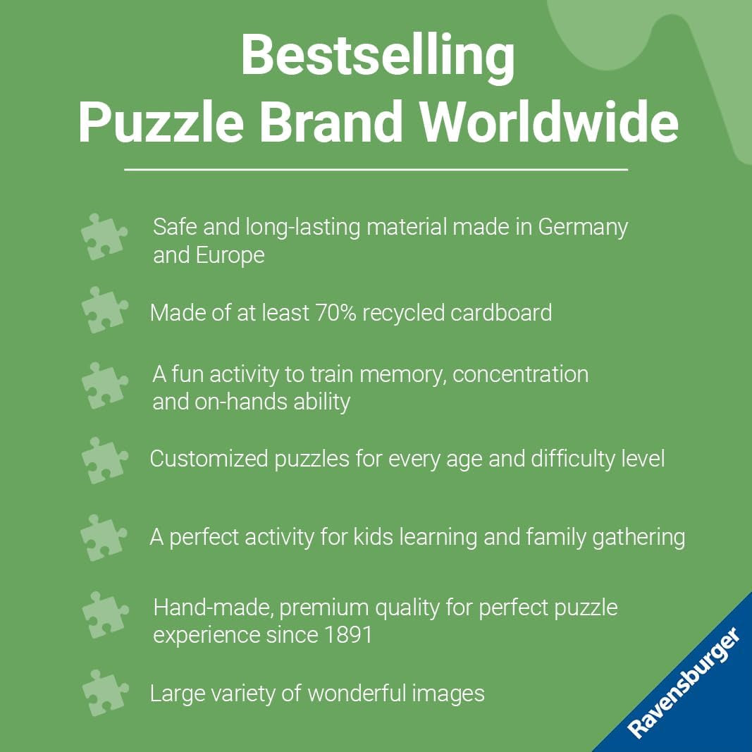 Ravensburger Puslespil til børn - 09226 Store entreprenørkøretøjer - Puslespil til børn over 5 år, med 3X49 brikker Puslespil Naty Shop