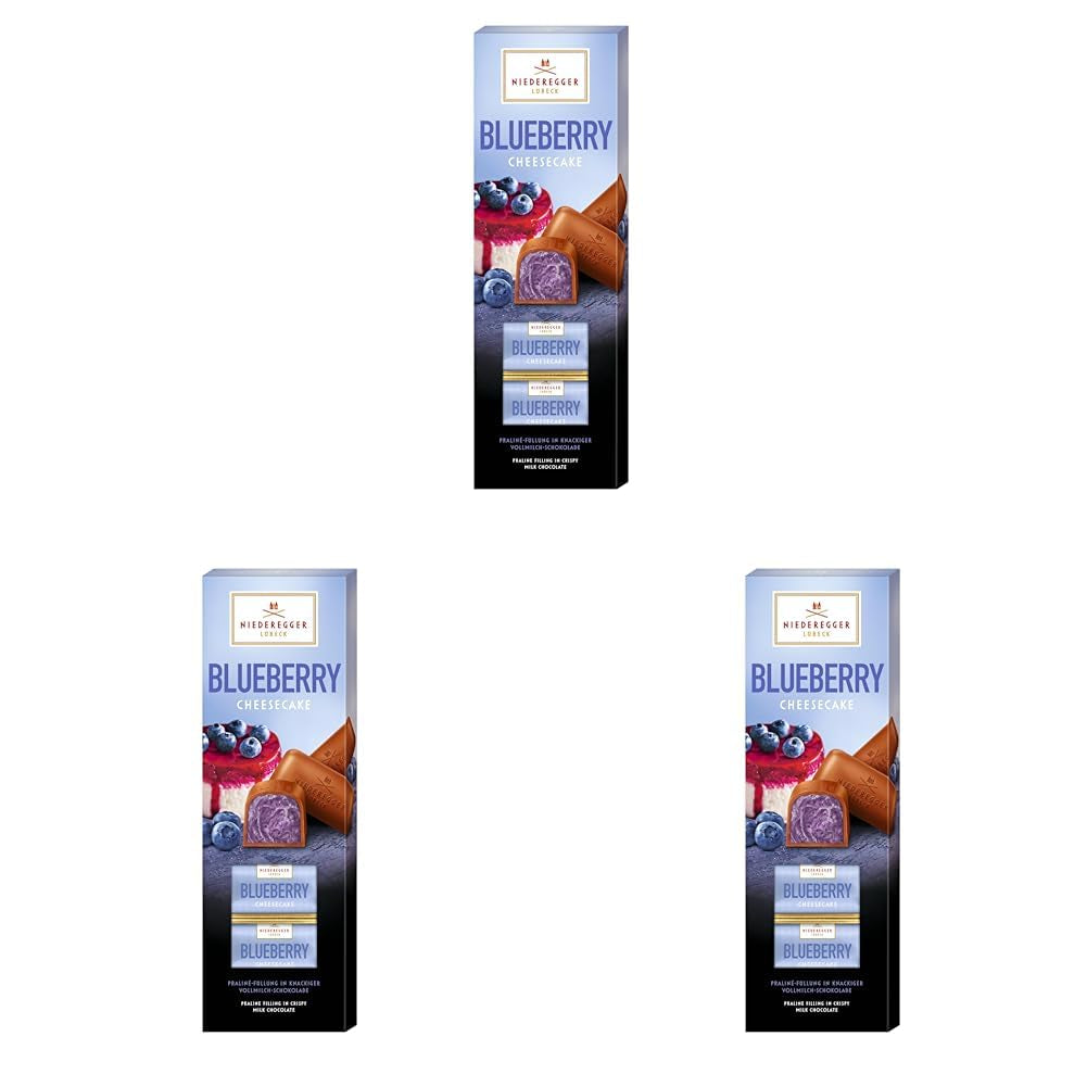 Niederegger Klassisk Chokolade "Blåbær Cheesecake" 100g