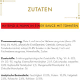 Gourmet Gold Délicatesse en Sauce Oksekød og kylling våd kattefoder, pakke med 12 (12 x 85 g)