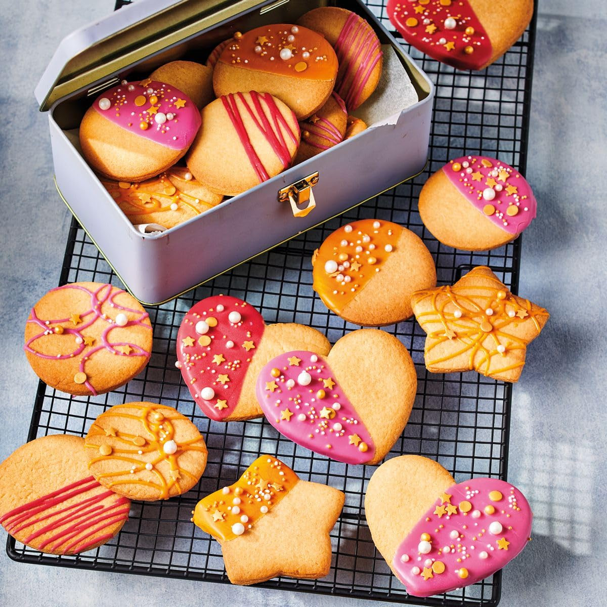 Funcakes Mix Für Kekse: Einfach Zu Verwendende, Knusprige Und Knusprige Kekse, Perfekt Zum Dekorieren Mit Fondant- Oder Royal Icing, Auch Als Tortenkruste Geeignet, Halal., 1 Kg Mix til bagning og madlavning Naty Shop