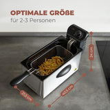 Bomann® oliefrituregryde, 3L kapacitet, Cool Zone Technology og afløb, 2000 W Hvidevarer Naty Shop