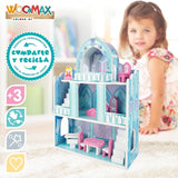 Colorbaby WOOMAX 49314 - Trælås 37 X 15 X 53,5 Cm +3A Dukkehuse Naty Shop