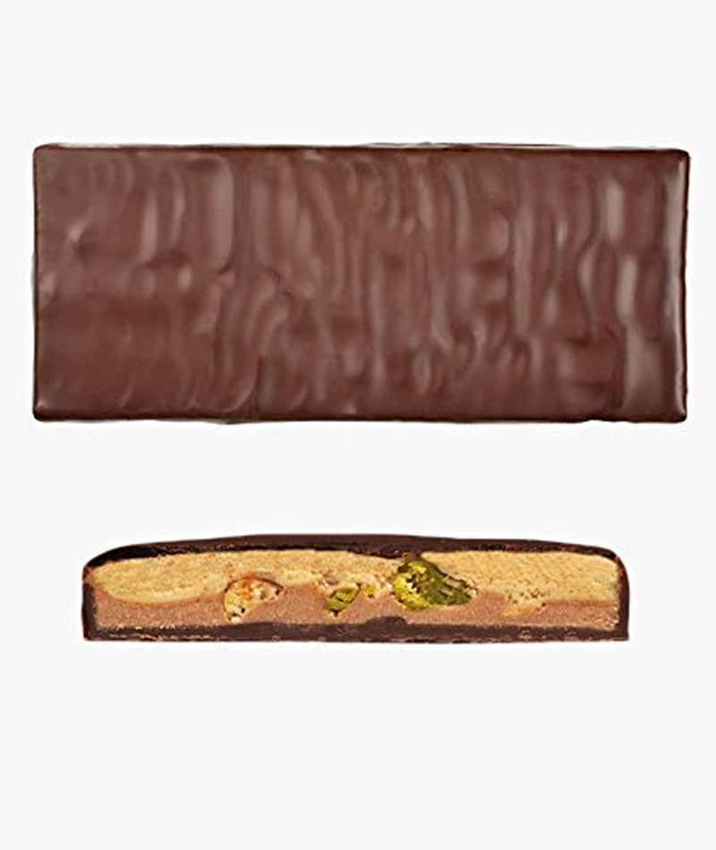 Mælkechokolade og fransk nougat, håndlavet (70 g) - Bio