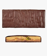 Mælkechokolade og fransk nougat, håndlavet (70 g) - Bio