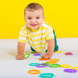 Bright Starts, Oball, Stroller Chain Connecting Links, Masser af Links, Foldbar, Let at fastgøre, Let at rengøre, Perfekt til rejse Bebe Toys Naty Shop