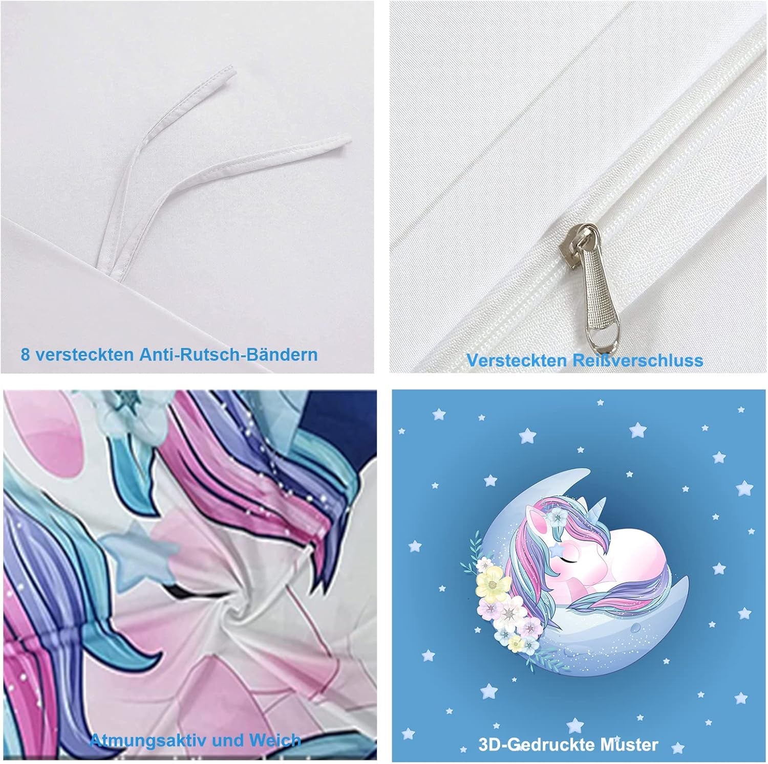 Sengetøj til børn, Unicorn Soft, mikrofiber Sengetøj - børn Naty Shop
