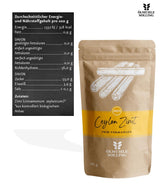 - BIO Ceylon Zimt | Ceylon Zimtpulver aus kontroliert biologiske anbau | Zimtpulver fein vermahlen aus ganzen Zimtstangen. Ideel til Müsli, Milchreis, Gebäck uvm. | Indhold: 180 g