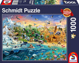 Schmidt Spiele 58324 Dyreverden, puslespil 1000 brikker Puslespil Naty Shop Standard titel