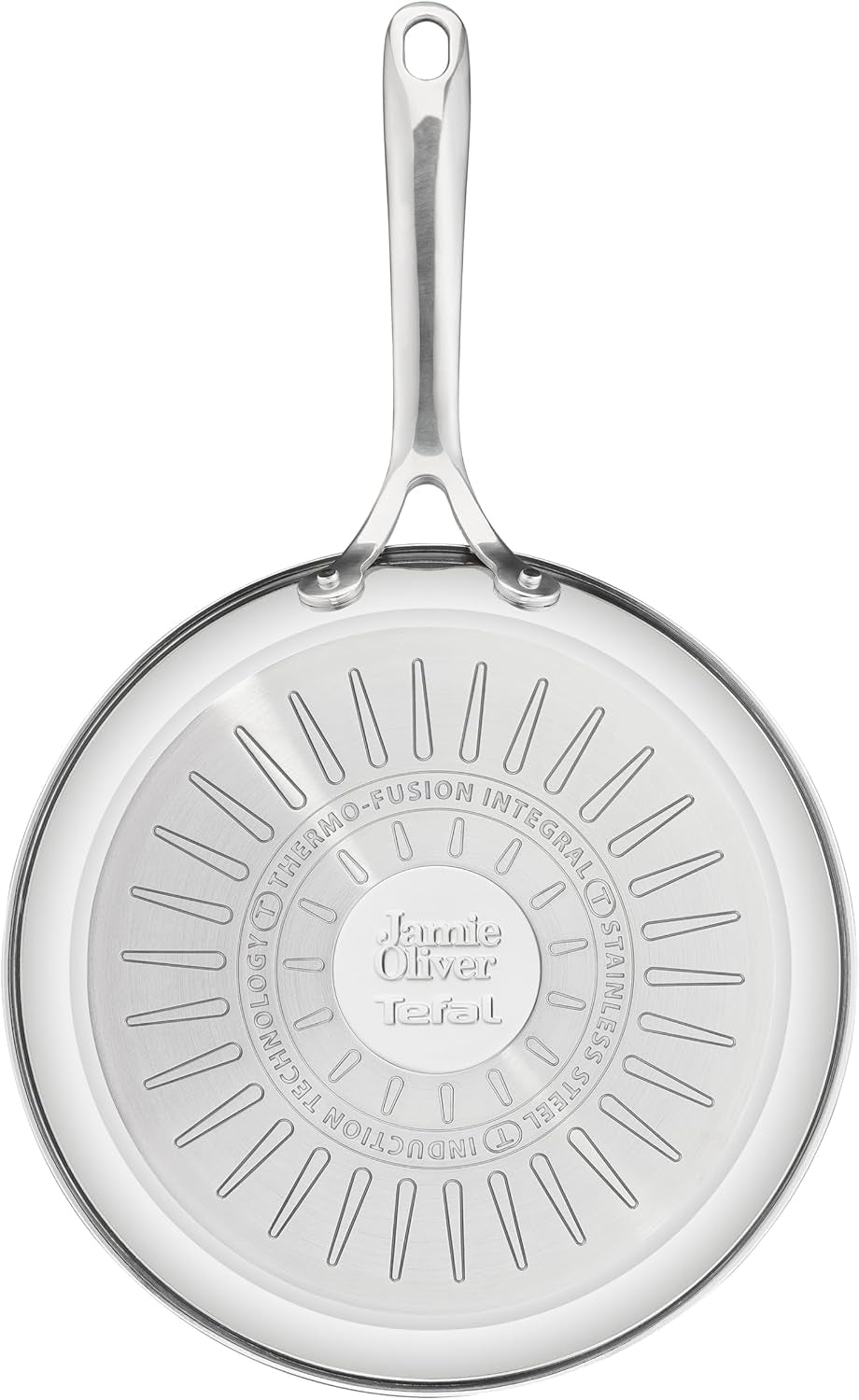 Jamie Oliver fra Tefal Cook Smart stegepande 28Cm, Ucoated rustfrit stål, Velegnet til induktion Gryder og pander Naty Shop