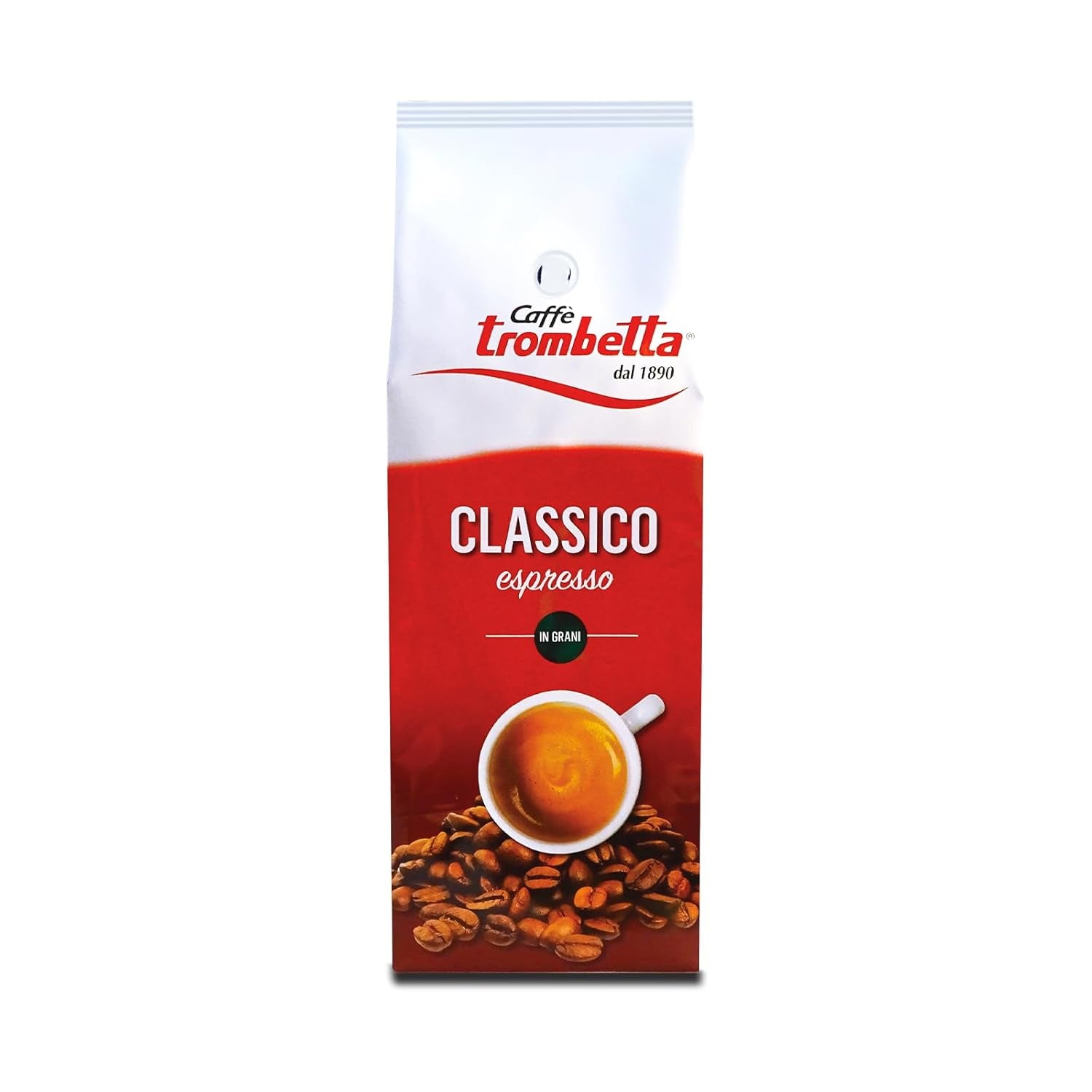 Caffè Trombetta Italien Kaffee Geröstete Kaffeebohnen, klassisk. En perfekt harmonisk aroma og kød - 1 kg