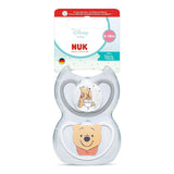 NUK Perfect Match luftsutter til babyer | 6-18 måneder | Ortodontiske sutter, der fremmer luftcirkulationen og forhindrer udslæt forårsaget af spyt | 95 % accept af babyer** | Disney Peter Plys | Pakke med 2
