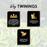 Twinings English Breakfast Black Tea 50g, 25 teposer, fyldig, rund og stærk sort te fra de bedste teplantager i Sri Lanka og Indien. Sort te Pakke med 1 (1 x 50 g)