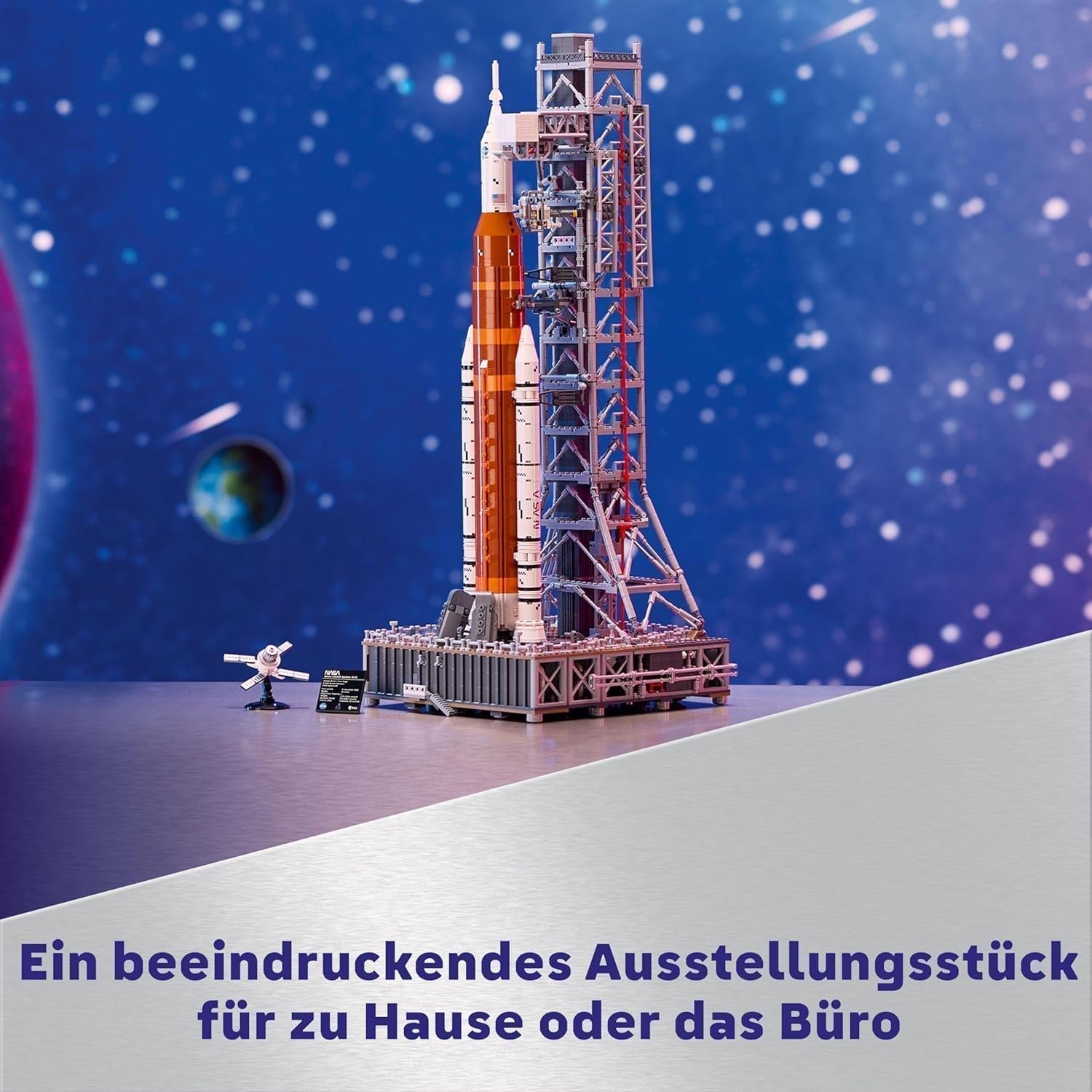 LEGO Icons NASA Artemis Affyringsrampe Gave Stue eller kontorindretning Voksenbyggesæt med Orion Space Capsule og Launch Pad samlerobjekt 10341 Byggesæt Besuche den LEGO-Store
