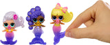 LOL overraskelse! Mermaid Makeover Magic Baby Sisters - Farveskiftende havfruehale med muslingebold til visning, 6 samledukker - 4+