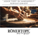 Römertopf hvidløgsgryde frisk gryde lavet af naturligt ler for en lang holdbarhed af fødevarer såsom hvidløg Ø 12,5 cm hvide Fødevarekasser Naty Shop