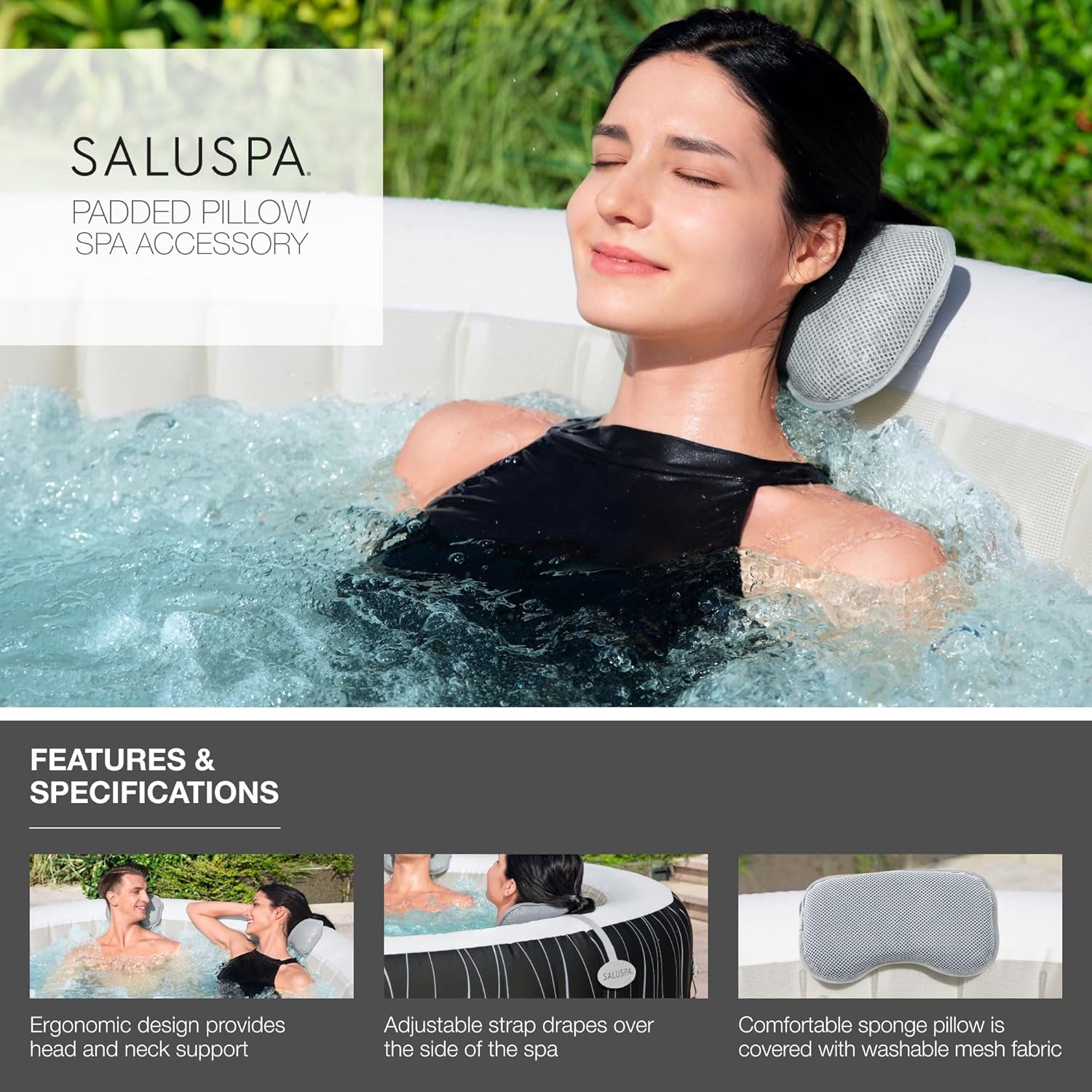 Bestway 1060316NAX22 Spa og tilbehør, grå