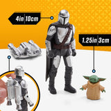 Star Wars Epic Hero Series N-1 Starfighter of the Mandalorian, store actionfigurer og spændende tilbehør til spændende manøvrer, spændende gave actionfigurer Naty Shop