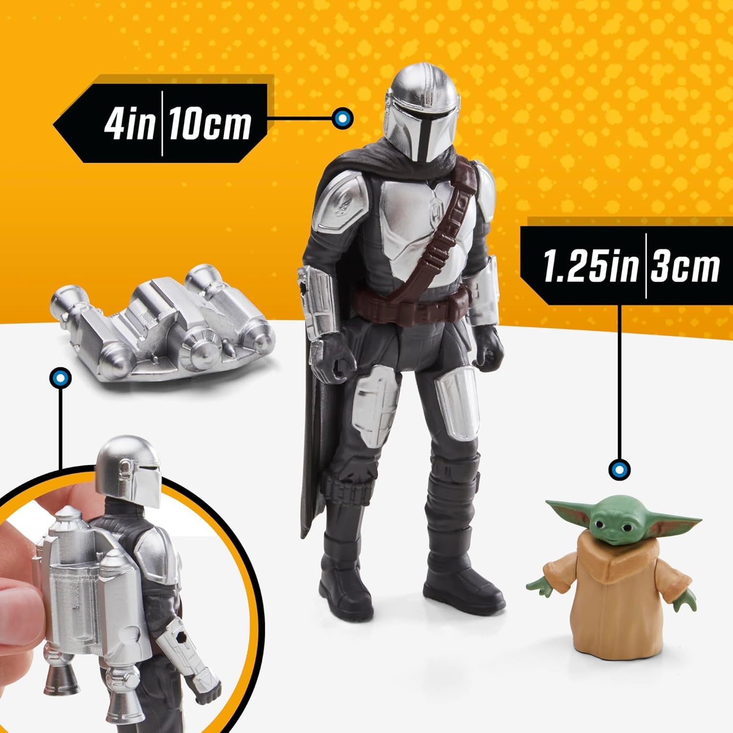 Star Wars Epic Hero Series N-1 Starfighter of the Mandalorian, store actionfigurer og spændende tilbehør til spændende manøvrer, spændende gave actionfigurer Naty Shop
