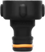 Fiskars vandhaneforbindelse, til vandhaner, Ø 21mm (G 1/2"), FiberComp, Universal størrelse, 10g, sort/orange, 1027053