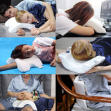 Couple Side Sleeping Pillow Relaxing Arm Curved Memory Foam Pillow U Shaped Neck Pillow Travel Pillow Zero Pressure Silk Ice Silk Pillow Slow Return For Couples Cervical Orthopedic Pillows Naty Shop
