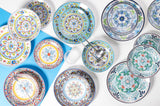 Porcelænsservice med 18 stykker, 6 forskellige sæt tallerkener, Andalusia