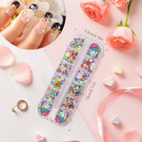 7 Boxen Strasssteine ​​​​Nägel, Nail Art Kit Strass Nagelglitzer Pailletter Nagel-Edelsteinen Kristalle Perlen Diamanten Metall Nieten Für DIY Dekoration Nageldesign (Multicolor)