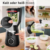 Highspeed-Standmixer Vitapower Serie 6 MMBD665B1, 45.000 U/Min, 6 Programmer Inkl Heiße Suppe & Reinigung, 2 L Mixbehälter, Stopfer, Spülmaschinenfeste Teile, Made in Europe, 1800W, Schwarz Kitchen Naty Shop
