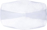 SAHEYER Ortopædisk pude Nakkestøtte Pude Hovedpude Ergonomisk nakkepude Sidesovepude 60 X 40 X 13/11 cm Memory Foam Pude til Side Sleeper Ryg Mave Ortopædiske livmoderhalspuder Naty Shop Pudebetræk Hvid