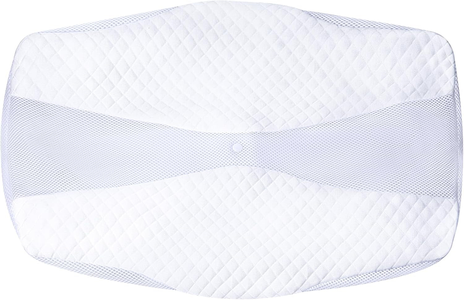 SAHEYER Ortopædisk pude Nakkestøtte Pude Hovedpude Ergonomisk nakkepude Sidesovepude 60 X 40 X 13/11 cm Memory Foam Pude til Side Sleeper Ryg Mave Ortopædiske livmoderhalspuder Naty Shop Pudebetræk Hvid