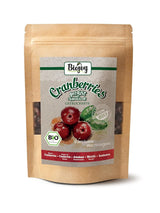 Biojoy økologiske tørrede tranebær (1 kg), tranebær sødet med æblesirup Dehydrerede produkter Naty Shop 250 G