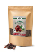 Biojoy økologiske tørrede tranebær (1 kg), tranebær sødet med æblesirup Dehydrerede produkter Naty Shop