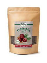 Biojoy økologiske tørrede tranebær (1 kg), tranebær sødet med æblesirup Dehydrerede produkter Naty Shop 500 G