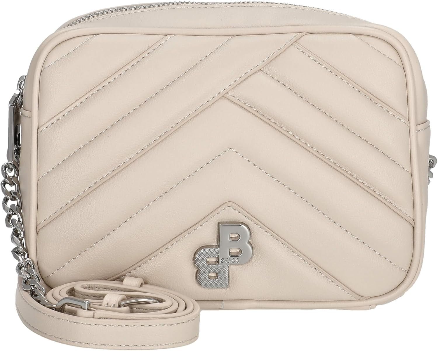 BOSS Evelyn Zip Crossb.n. Naty Shop Crossbody-tasker til kvinder Medium Beige269
